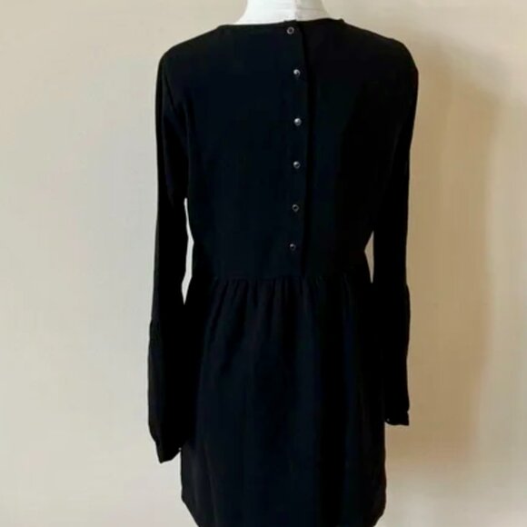 Twelfth street by Cynthia Vincent - black, embroidered minidress - New, sz S - Picture 4 of 10